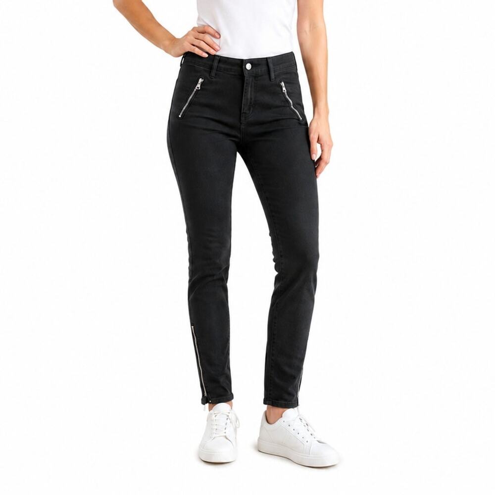 J Brand Black Mid-Rise Skinny Leg Jeans, US29